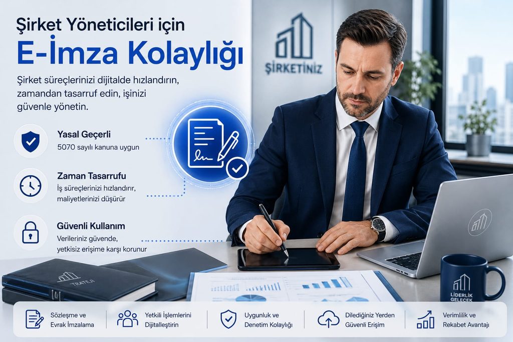 Şirket Yöneticileri İçin E-imza Kolaylığı