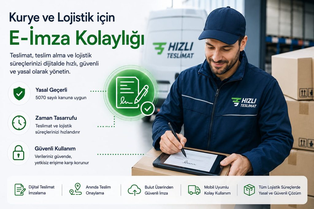 Kurye ve Lojistik Sektörün de E-imza Çözümlemeleri